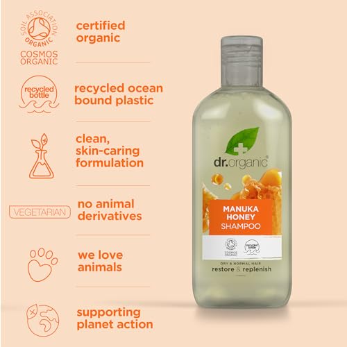 Dr. Organic Manuka Honey Shampoo - Replenishing Hair Therapy 9 fl oz