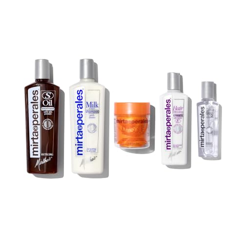 Mirta De Perales Hair Treatment for Dry Hair & Flaky Scalp - Deep-Cleansing Detox with Castor Oil & Silk Protein