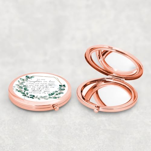 To My Daughter-in-Law Compact Mirror - Sentimental Gift for Weddings, Birthdays, Christmas