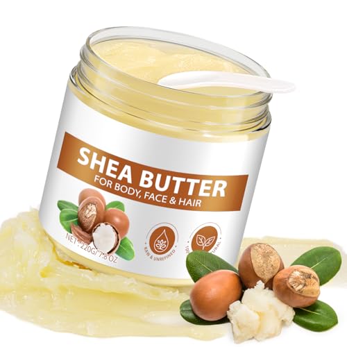 Organic Raw Shea Butter - Deep Moisturizing for Body, Face & Hair - 7.8 OZ