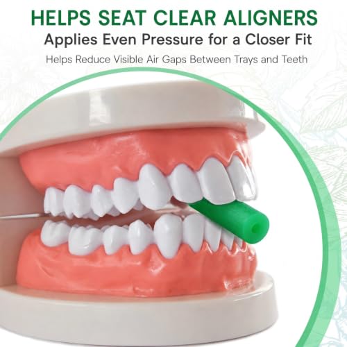 Aligner Chew for Invisalign - 20-Pack with Blue Removal Tools | Silicone Dental Accessories