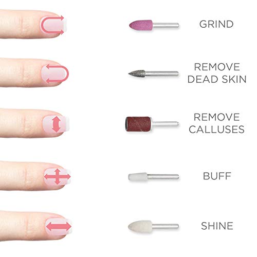 TOUCHBeauty Replacement Nail File Attachments - 2 Pack for Manicure Kits