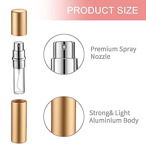 Boao 14 Pcs Multicolor 10ml Refillable Perfume Atomizer Spray Bottles