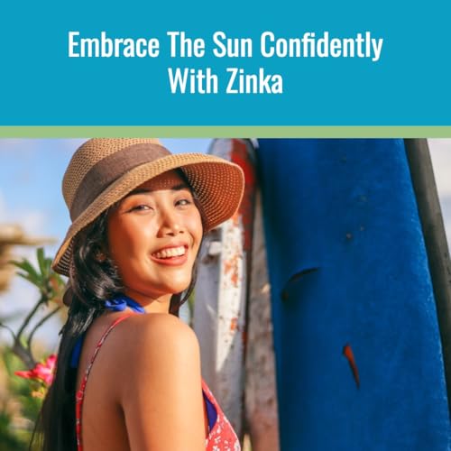 Zinka Clear Zinc Oxide Sunscreen Stick SPF 50 - Travel-Friendly UV Protection for Sensitive Skin