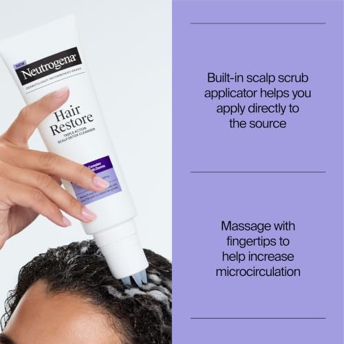 Neutrogena Hair Restore Triple Action Scalp Detox Cleanser, 8 fl oz