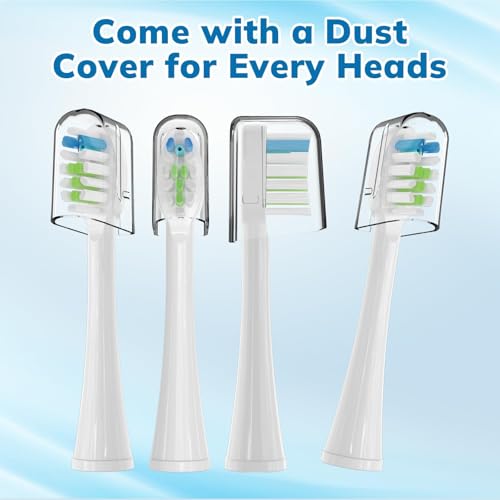 CloudDent 3-Pack Replacement Brush Heads for Waterpik Sonic Fusion - Black