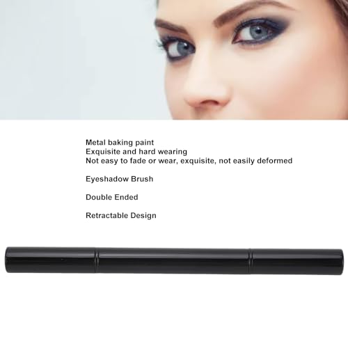 Dual Ended Eyeshadow Brush with Cap - Travel-Friendly Blending Tool