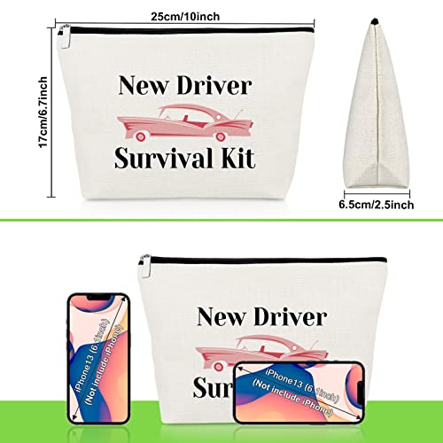 Driving License Gift Makeup Bag for New Drivers - Travel Cosmetic Pouch for Passing Test, Birthday, Graduation, & Appreciation