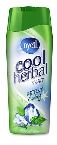Nycil Cool Herbal Prickly Heat Powder with Neem & Mint 150g - Summer Skin Care