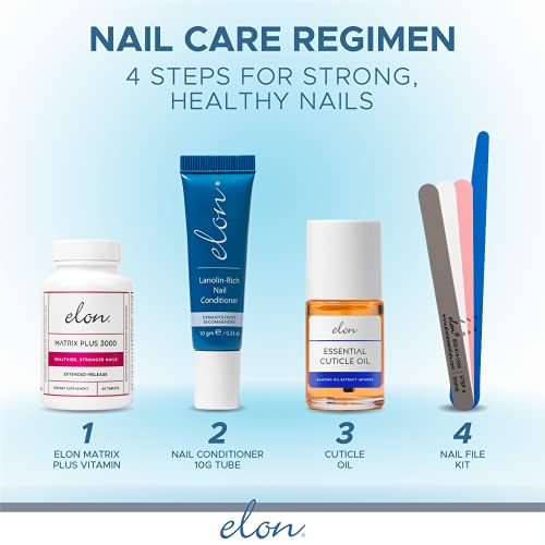 Elon Cuticle Oil with Almond, Jojoba & Vitamin E - 0.5 oz Nail Treatment