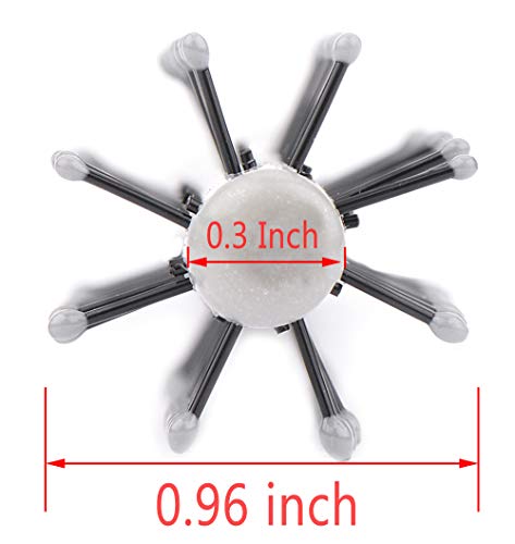 PERFEHAIR Mini Round Hair Brush for Short Hair - 1 Inch Nylon Bristles