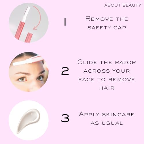About Face Sonic Beauty Wand - Electric Facial Hair Remover & Eyebrow Shaper