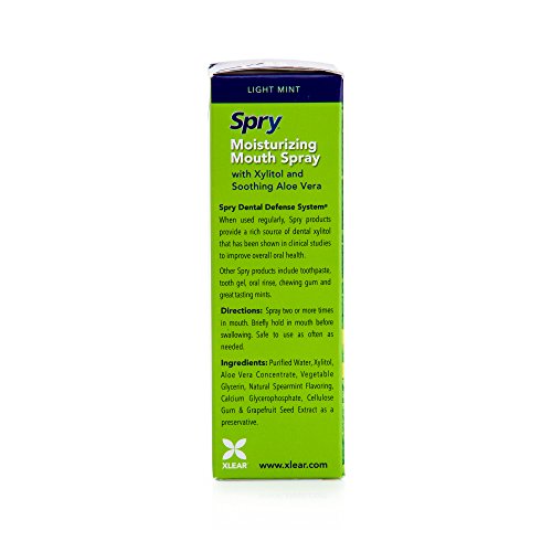 Spry Natural Xylitol Dry Mouth Spray, 4.5 fl. oz – Moisturizing Relief