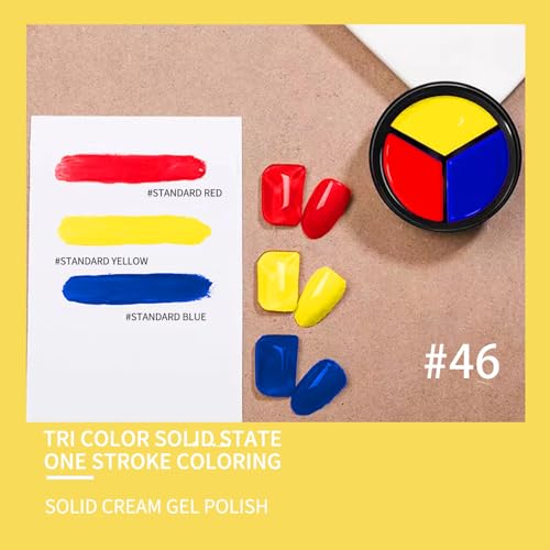 Solid Cream Gel Nail Polish 6colors Set , Brown Milk White for DIY