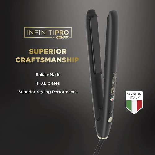 Conair InfinitiPRO ArteBella 1-Inch Ceramic Hair Straightener with Long Plates