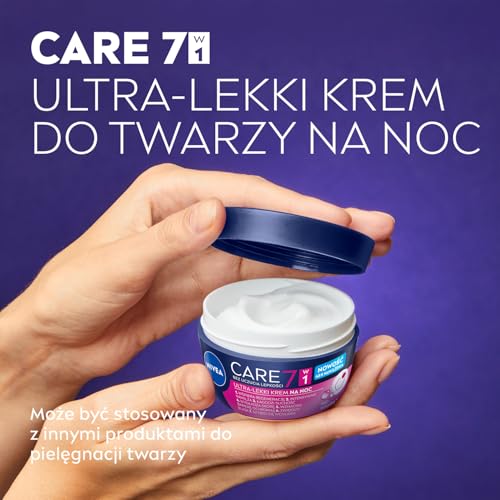 NIVEA Light Night Face Cream 100ml - Hydrating, Non-Greasy, Pro-Vitamin B5
