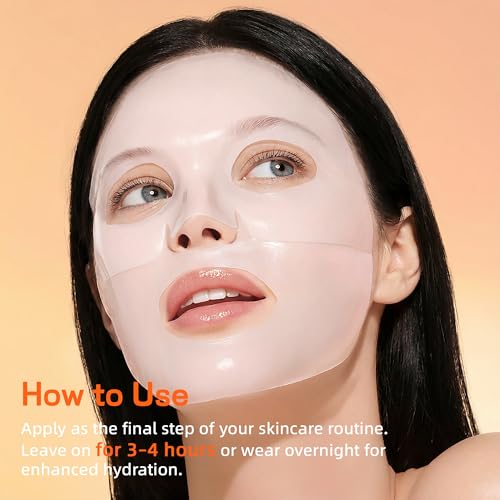 Biodazzle Bio-Collagen Real Deep Hydrating Overnight Hydrogel Face Mask 4-Pack