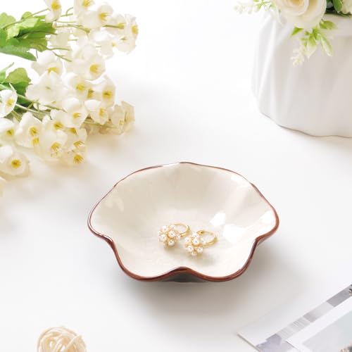 Lotus Leaf Ice Cracking Jewelry Dish - Decorative Ring Holder