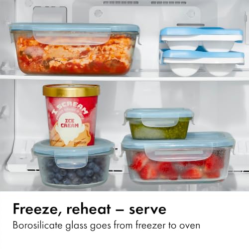 OXO Good Grips 2-Cup Glass Food Storage Container - Arctic Blue