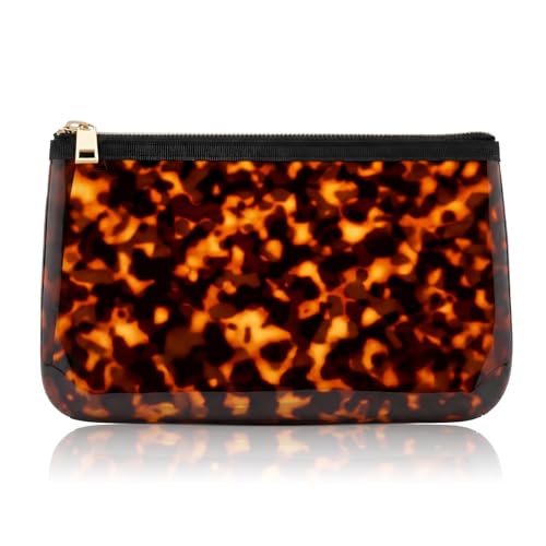 Meanplan Retro Tortoise Shell Makeup Cosmetic Bag Waterproof Travel Pouch