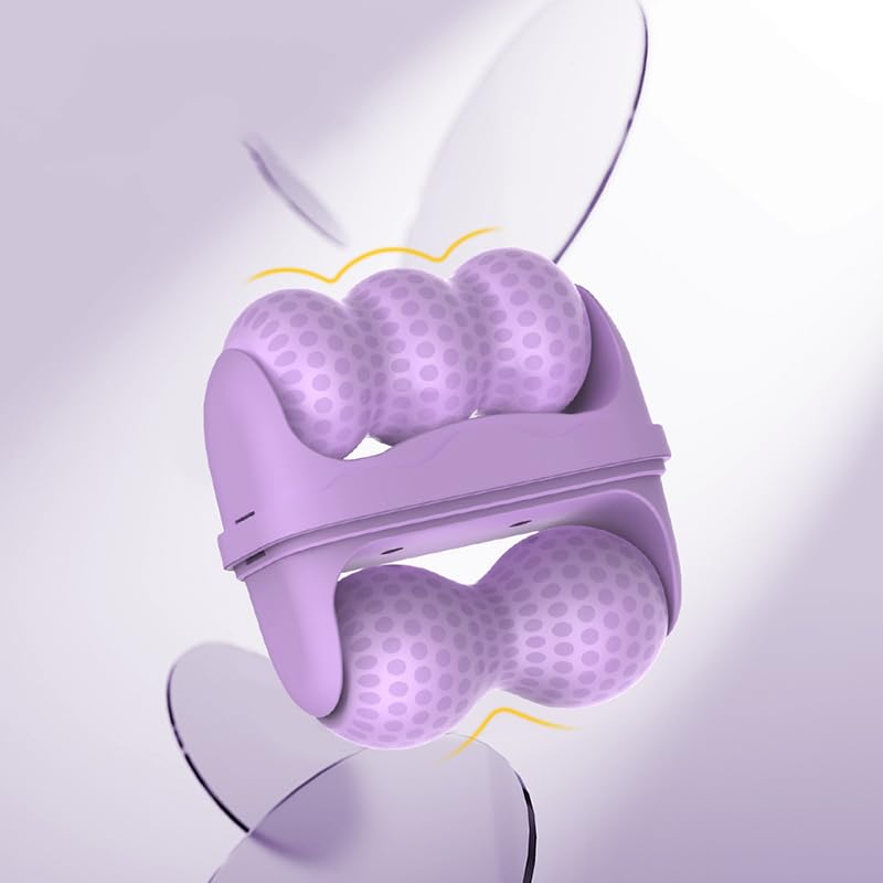 WAZXIQN Purple Ice Face & Eye Roller 2-in-1 Cooling Skin Massage Tool