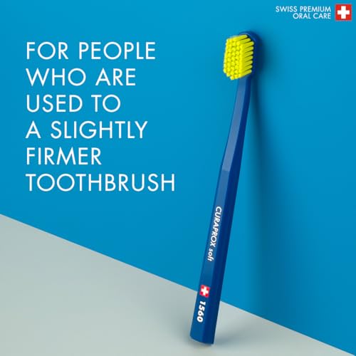 Curaprox CS 1560 Soft Toothbrush - Gentle Oral Care for Sensitive Gums