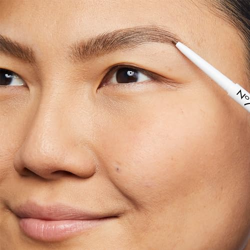 No7 Ultra Precise Brow Pencil - Light Brown, Waterproof Retractable Tip