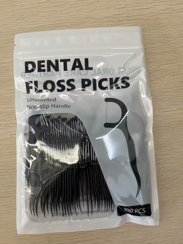 Baderke Dark Purple Floss Picks - 600 Count Dental Cleaners for Adults