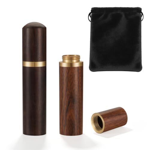 Dletay Mini Urn for Human Ashes - Handcrafted Ebony & Rosewood Keepsake Storage
