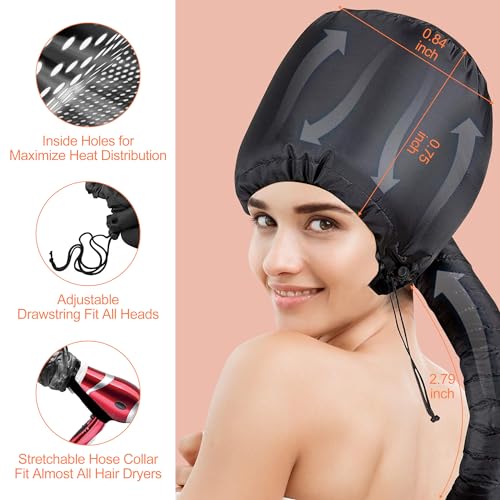 42-Piece Flexi Rod Hair Curler Set with Hair Dryer Bonnet for Heatless Curls