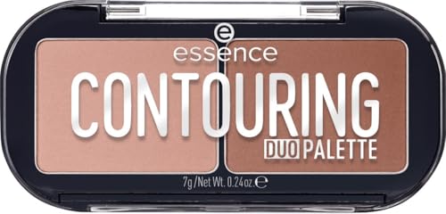 Essence Contouring Duo Palette - Matte Finish, Brown, Travel Makeup Compact