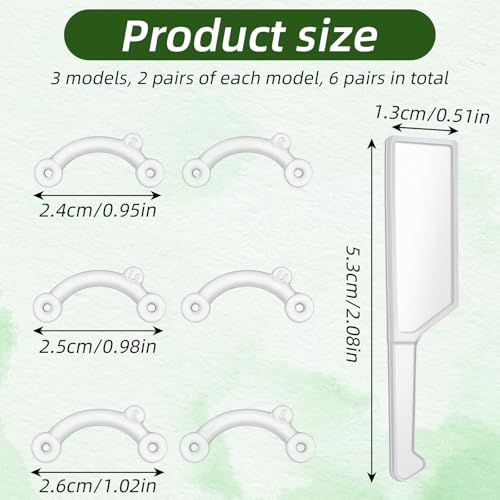 6 Pairs Nose Shaper Clips for Rhinoplasty - Adjustable Nose Lifter