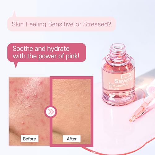 Cica Comfort Face Serum by Dr. Savers - 1.01 Fl Oz Korean Skincare