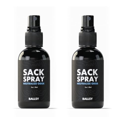 Ballsy Ball Sack Spray - Men's Body & Groin Deodorant, 2oz (Pack of 2)
