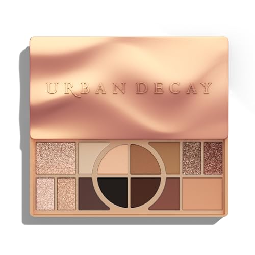 Urban Decay Naked Shaped Multi-Use Eyeshadow Palette - Neutral Eye & Face Palette, 14 Crease & Transfer-Resistant Shades, Up to 16HR Wear, Sculpting Creams, Defining Powders, Shimmer Highlighters