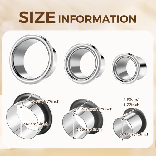 MorningRo 3 Pcs Hair Dryer Holder Insert Silver 3"+2"+1.5"