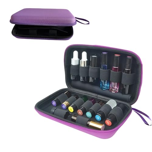 BLIRITEL Essential Oil Carrying Case - Hard Shell Organizer for 15 Bottles