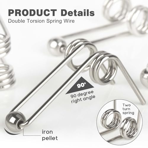 6 Pcs Stainless Steel Curling Iron Replacement Springs 30mm