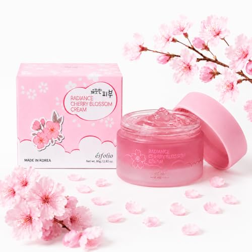 esfolio Cherry Blossom Nourishing Cream - Lightweight Daily Moisturizer 2.82 Oz