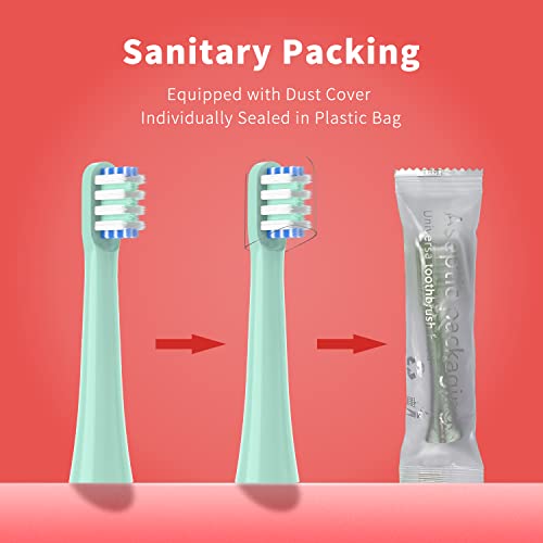 Othanary Green Replacement Toothbrush Heads for Colgate Hum Smart Toothbrush 6 Pack