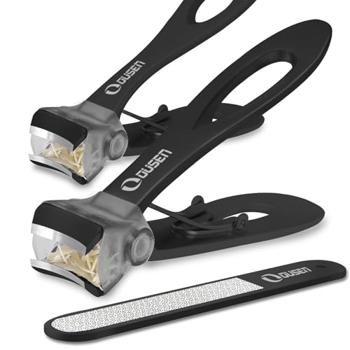 Ousen Beauty Heavy Duty Wide Jaw Nail Clippers for Thick Toenails & Fingernails