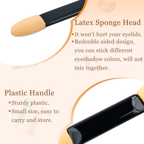 120PCS Disposable Eyeshadow Applicators - Dual-Sided Makeup Tool