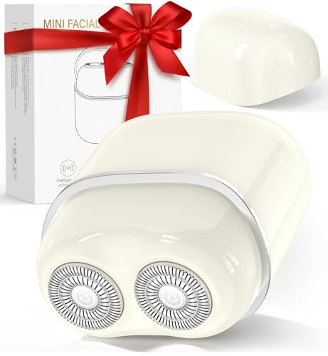 Rechargeable Facial Hair Removal Shaver for Women - Painless Peach Fuzz Remover