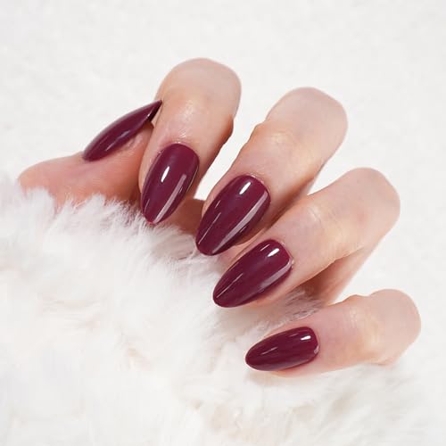 SXC Press On Nails Royal Rose - Short Almond Fake Nails 16 Sizes 160 pcs