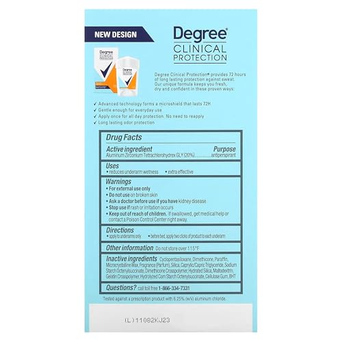 Degree Clinical Protection Anti-Perspirant Deodorant, Summer Strength, 2-Pack