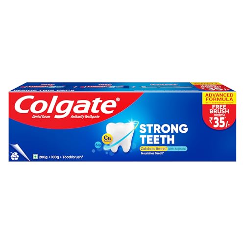 Colgate Strong Teeth Saver Pack Toothpaste 300g with Toothbrush