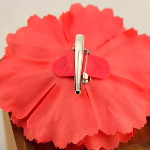 Koolgil 4Pcs Peony Flower Hair Clips & Brooch Pins - Dark Green Bohemia Style