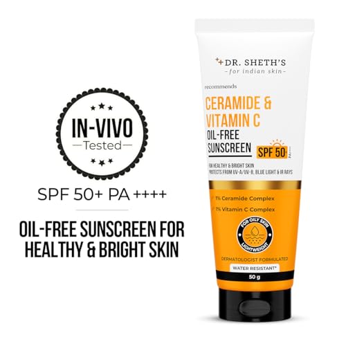 Dr. Sheth's Ceramide & Vitamin C Oil-Free Sunscreen SPF 50+ PA++++