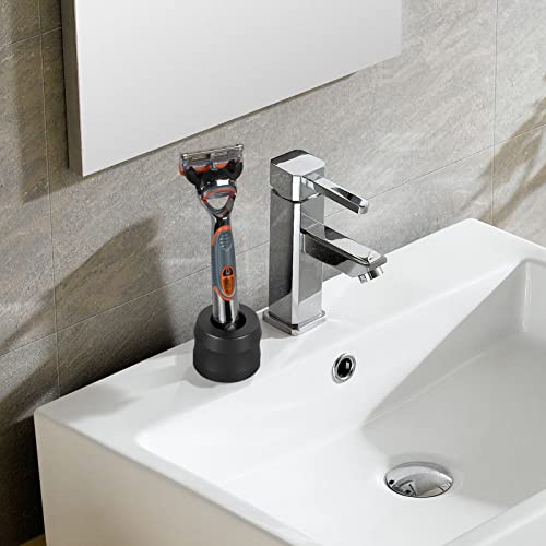 Linkidea Aluminum Razor Stand Holder - 2 Pack, 22mm Opening, Grey