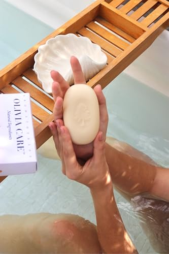 Mandarin Olive Oil Bath Soap 4 Pack by Olivia Care - Natural, Vegan, Made in USA